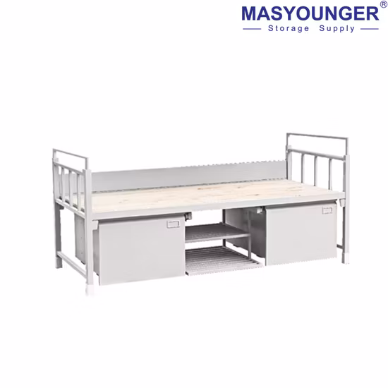 School Furniture Apartment Dormitory Metal Double Bed Frame Student Bunk Bed