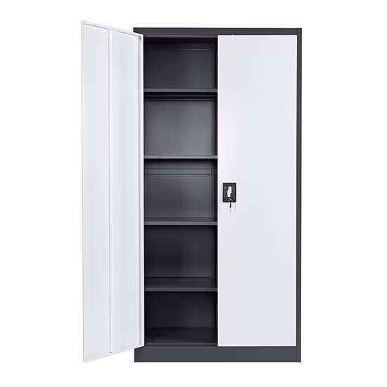 Cheap Price Iron Document Cupboard Office Storage Filing 2 Door Metal File Cabinet