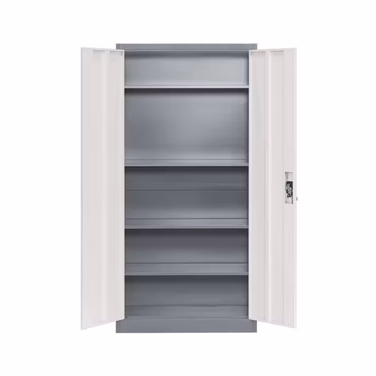 Cheap Price Iron Document Cupboard Office Storage Filing 2 Door Metal File Cabinet