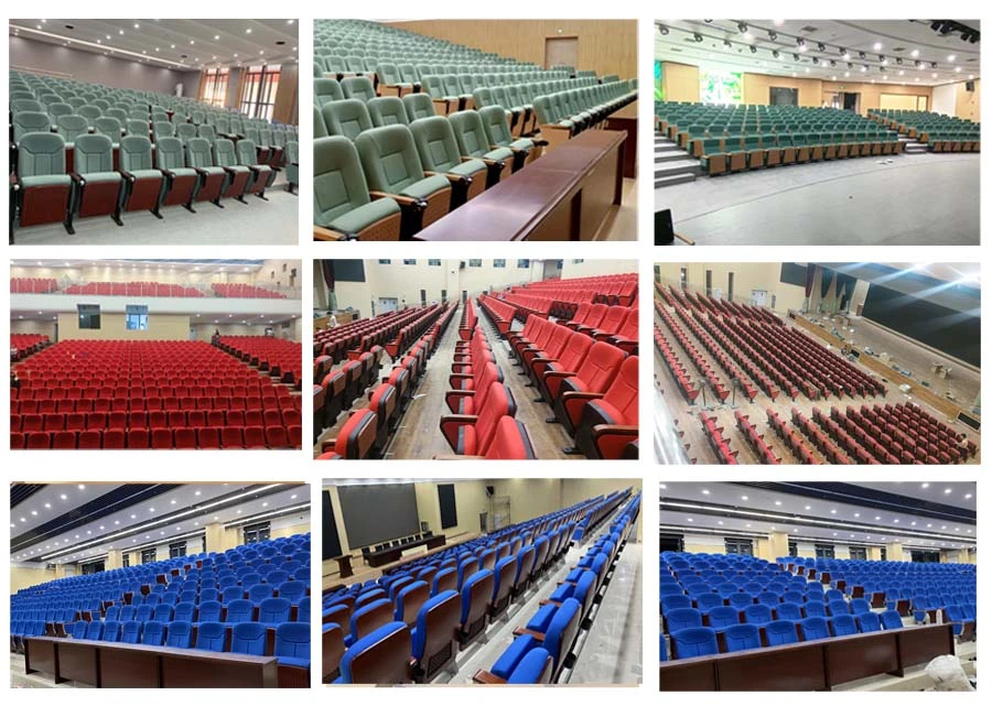Classical Red Color Office Room Auditorium Seating School Church Chairs