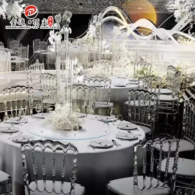 Sedia in plastica bianca per matrimonio in resina per eventi all'aperto impilabile all'ingrosso per hotel